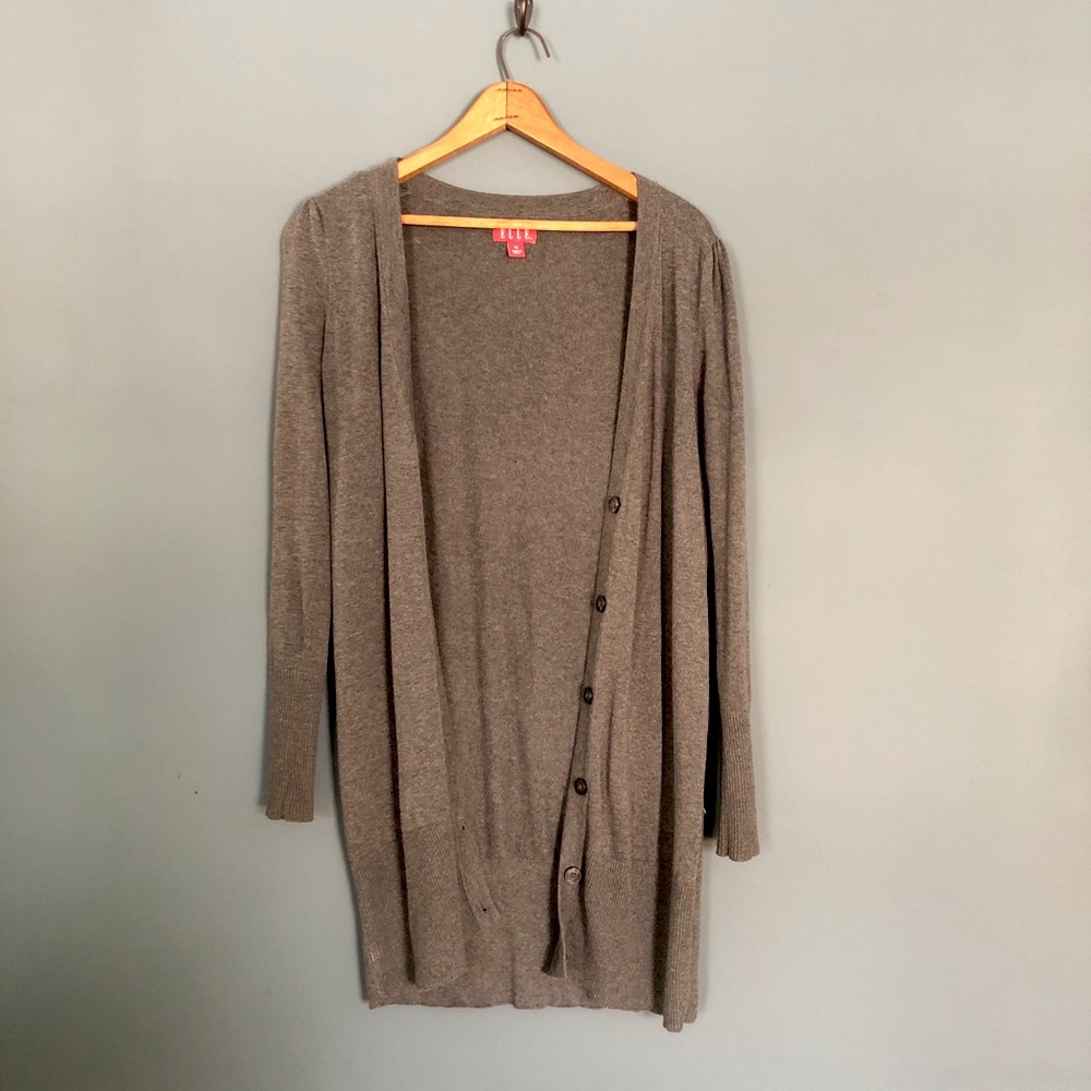 Gray duster cardigan